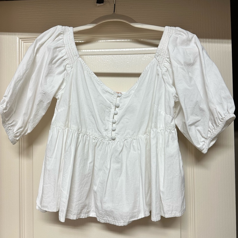 CROPPED FREE PEOPLE TOP worn once size xs